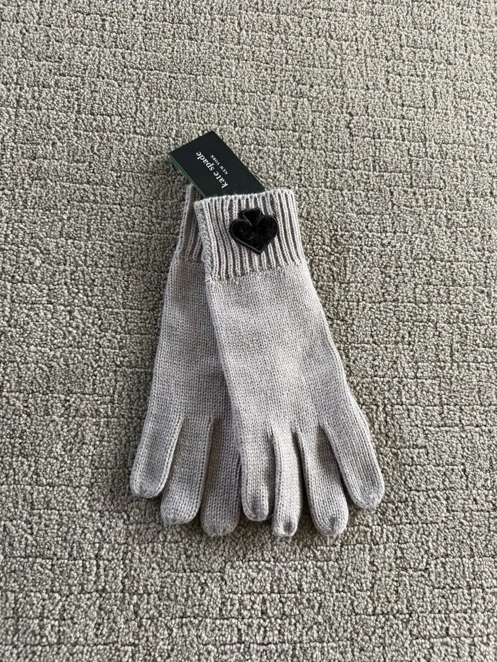 Kate Spade Velvet Heart Gloves New
